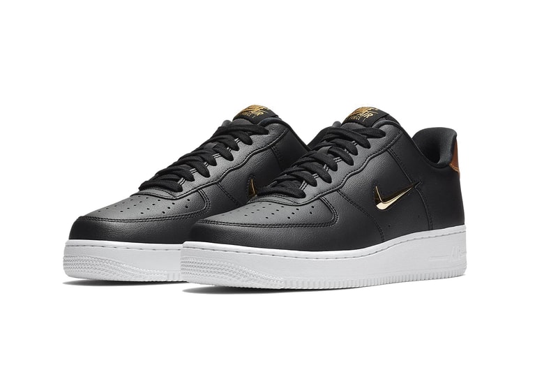 Nike Air Force 1 Low Jewel Blue Black Rose Gold Sneakers