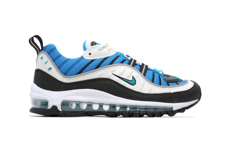 Nike Air Max 98 Sail Radiant Emerald Blue