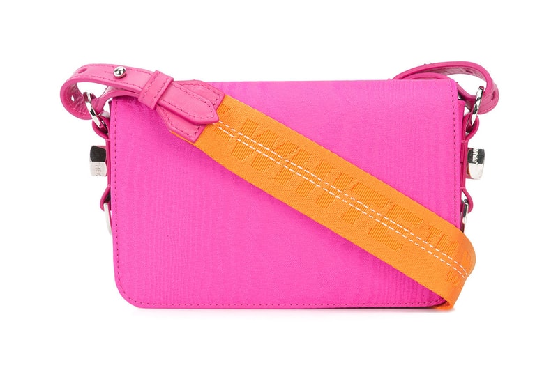 Off-White™ Fuchsia and Orange Industrial Strap Mini Shoulder Bag