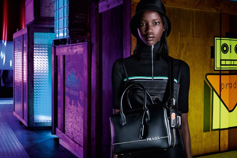 Prada Pre-Fall 18 Campaign by Willy Vanderperre Miuccia Prada Collection Rainbow Utalitarian Color Texture Retro Future
