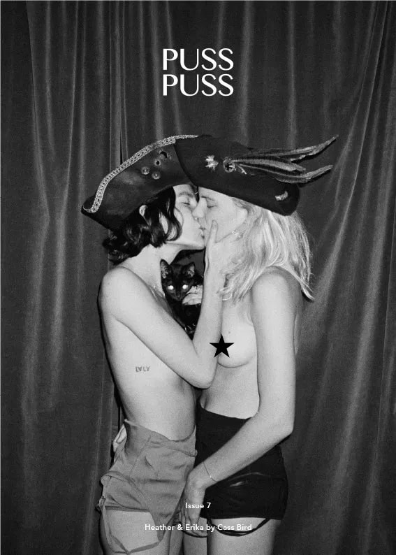 PUSS PUSS Cat Fashion Magazine Cover Heather Kemesky Erika Linder Cass Bird