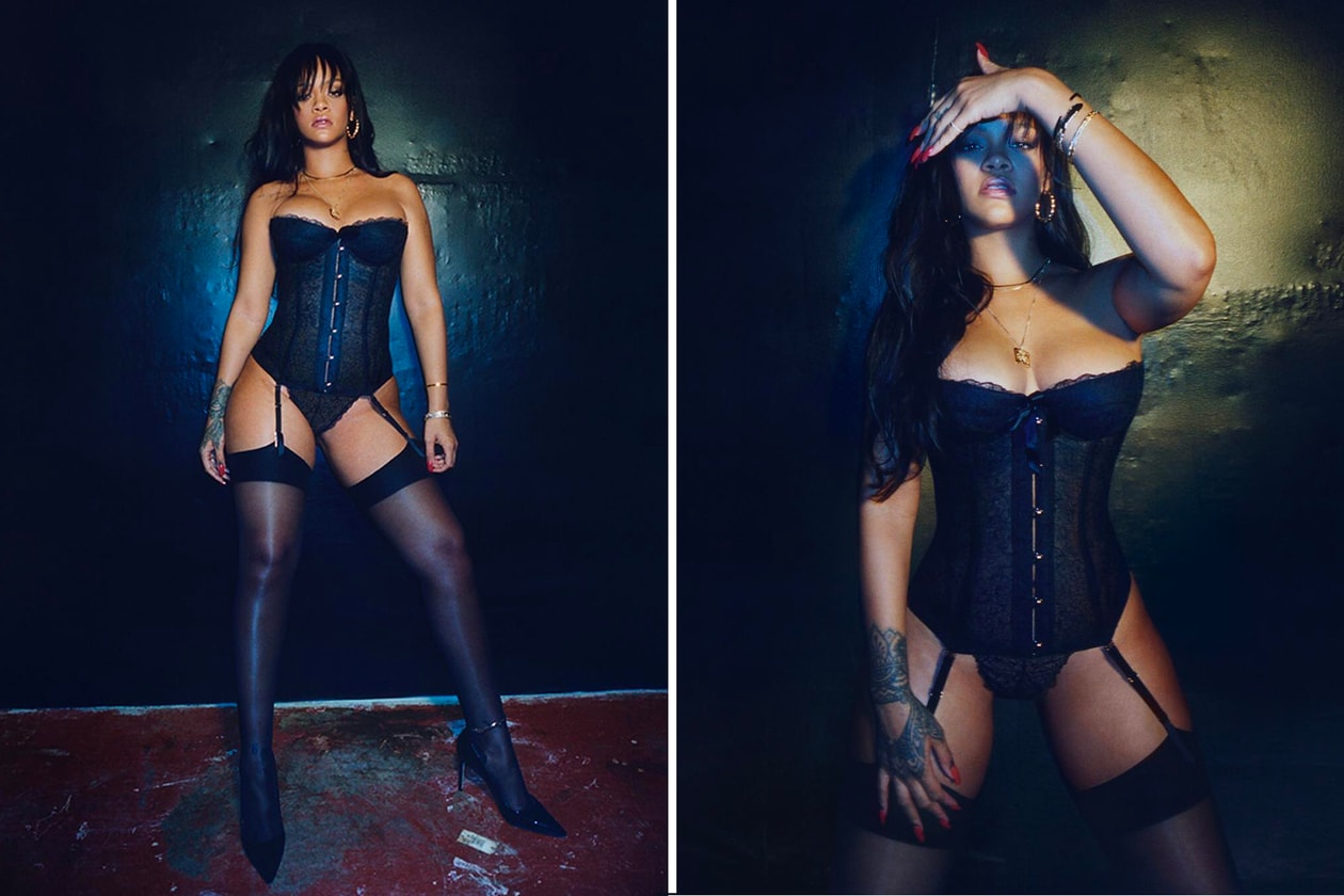 Rihanna Savage X Fenty Lingerie Underwear Bra Pink Denim Jacket May 11 Sizing Price International Shipping