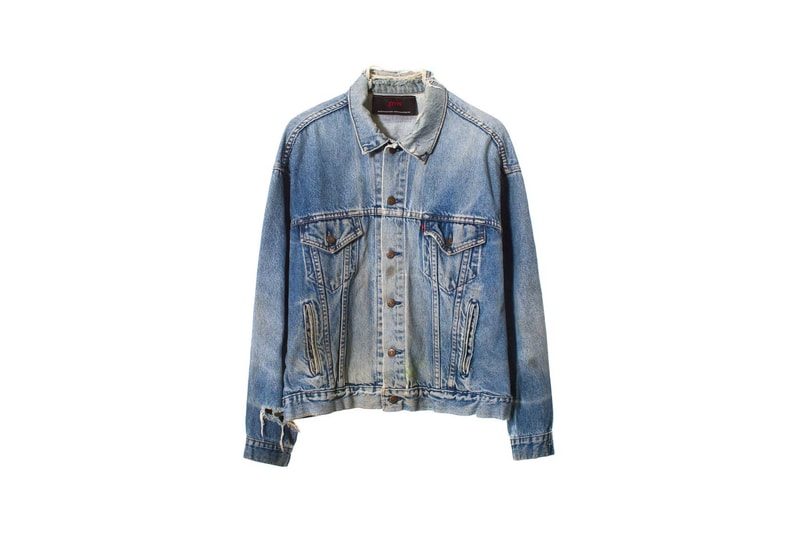 Sami Miro Vintage VFILES Wash Denim Jacket With SMV Patch Blue