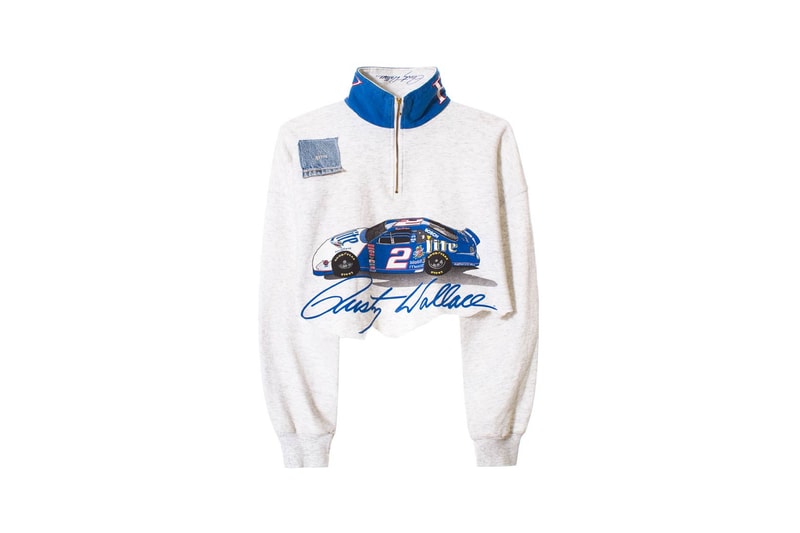 Sami Miro Vintage VFILES Turtle Neck Cropped Zip Up Sweatshirt