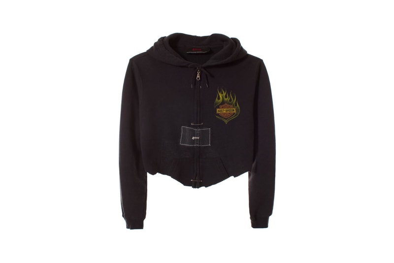 Sami Miro Vintage VFILES Cropped Hoodie Black