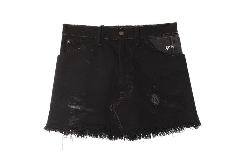 Sami Miro Vintage VFILES Denim Mini Skirt Black