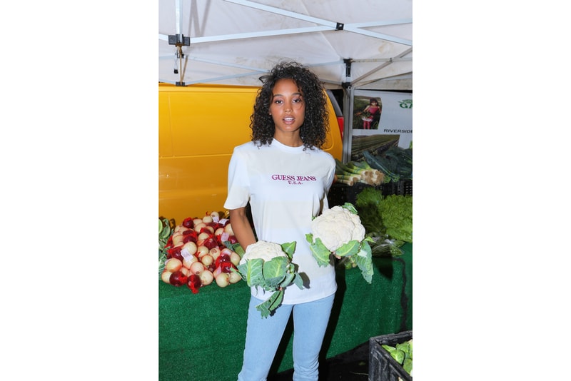 Sean Wotherspoon x GUESS Jeans U.S.A. Farmers Market Collection Lookbook Graphic T-shirt White