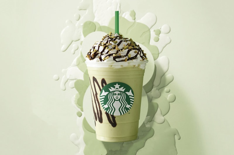 Starbucks Singapore Pistachio Bon Bon Cream Pastel Mint Green Frappuccino