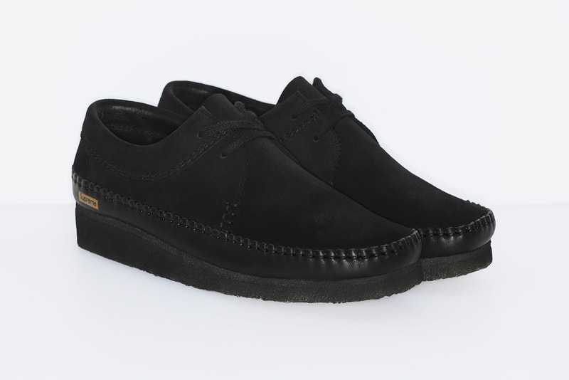 Supreme x Clarks Originals Weaver Shoe Collaboration Black