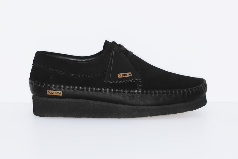 Supreme x Clarks Originals Weaver Shoe Collaboration Black
