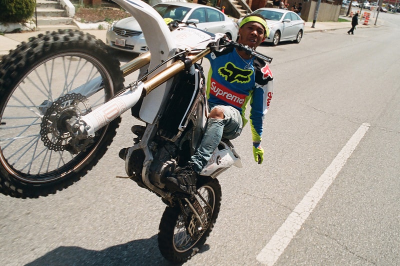 supreme fox racing spring 2018 lookbook motocross motorsport