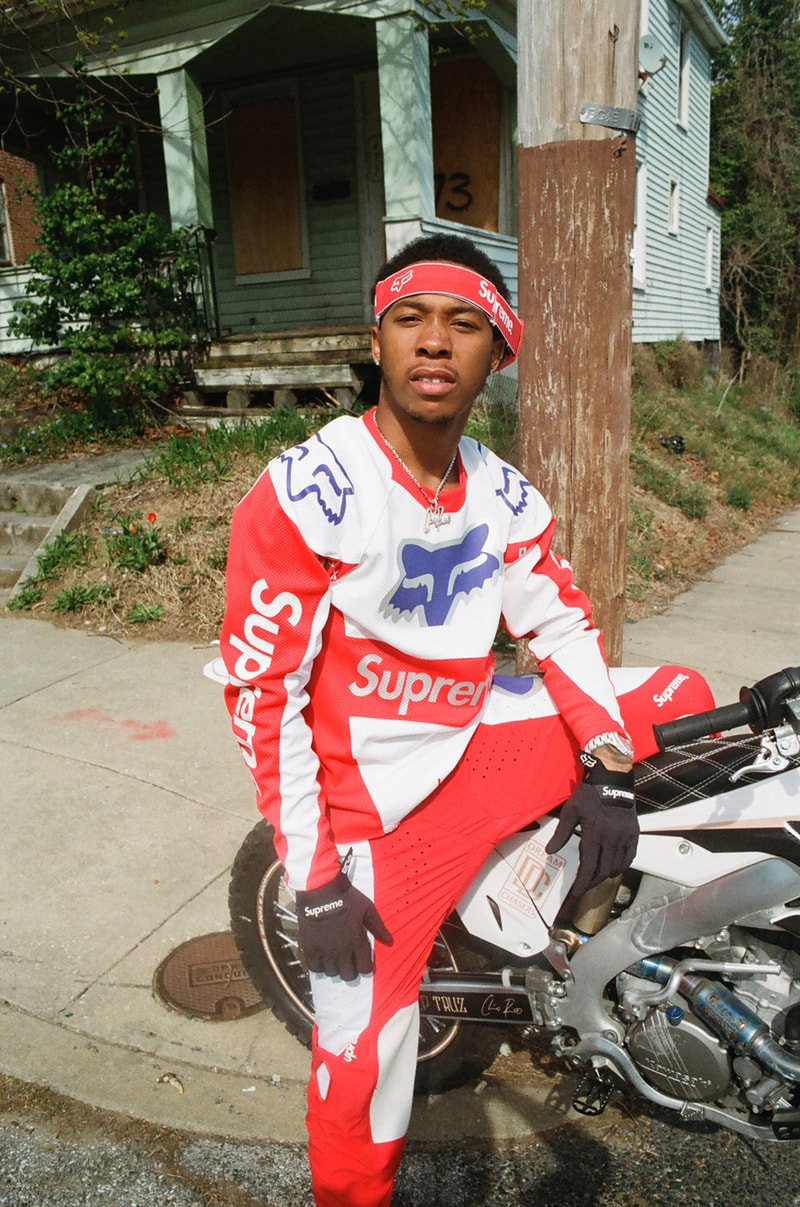 supreme fox racing spring 2018 lookbook motocross motorsport