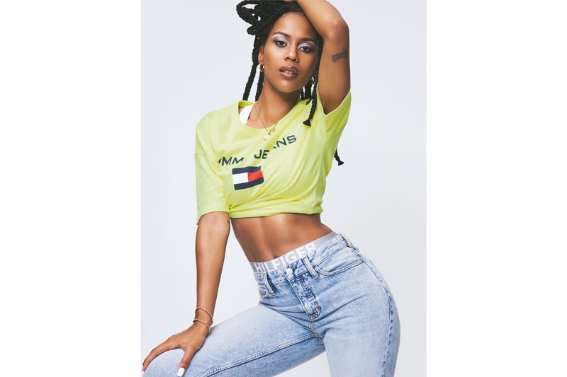 Tommy Jeans Spring 2018 Capsule Collection Campaign Logo T-Shirt Green