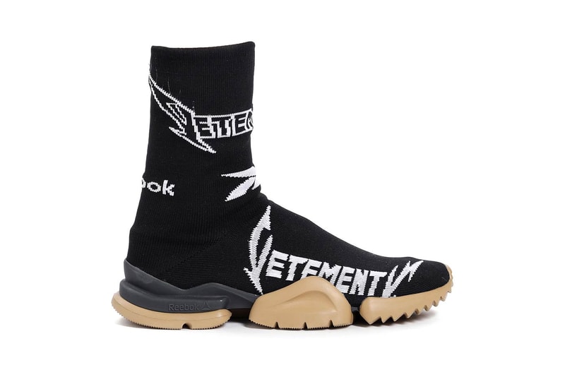 Vetements Reebok Fall Winter 2018 Sock Runner Black