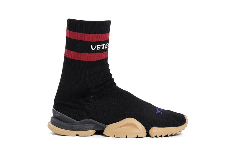 Vetements Reebok Fall Winter 2018 Sock Runner Black Red