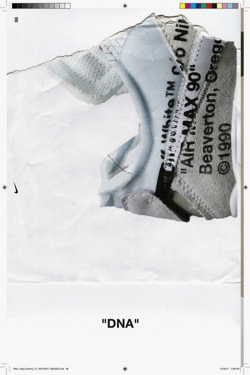 Virgil Abloh x Nike "TEXTBOOK" Available Now Online The Ten Collaboration Collection Sneakers Process