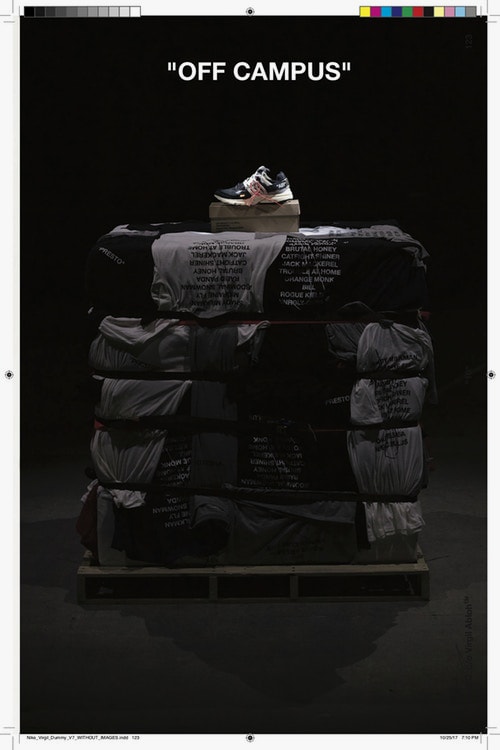 Virgil Abloh x Nike "TEXTBOOK" Available Now Online The Ten Collaboration Collection Sneakers Process