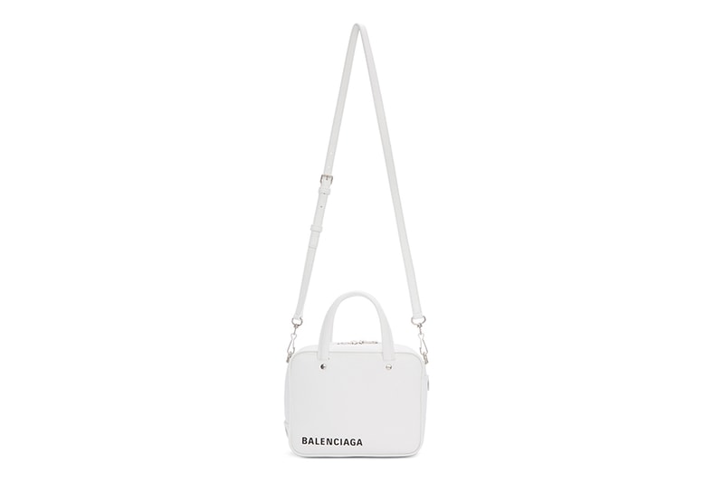 Balenciaga Mini Square Bag White Black demna gvasalia ssense