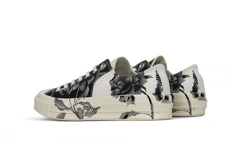 Converse All Star Chuck 70 in "Black/Egret" Floral Print