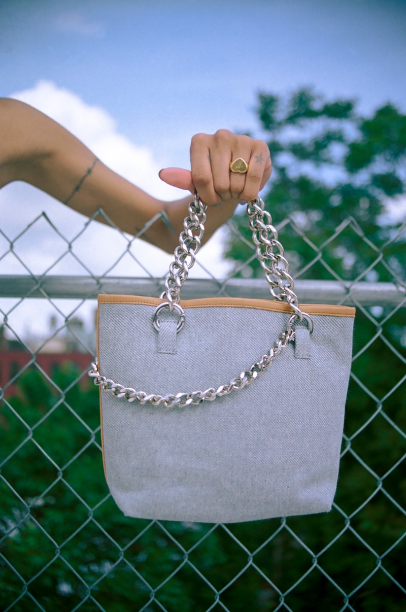 Janis Studios Ethical Denim Bag Collection Upcycled Interchangeable Handles DIY Mixing Matching