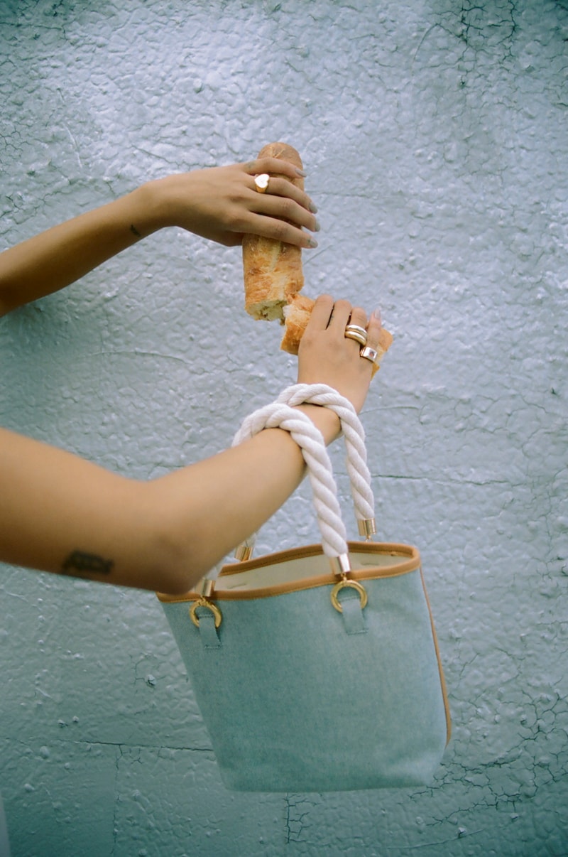 Janis Studios Ethical Denim Bag Collection Upcycled Interchangeable Handles DIY Mixing Matching