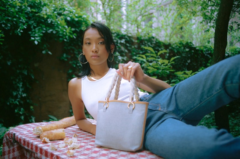 Janis Studios Ethical Denim Bag Collection Upcycled Interchangeable Handles DIY Mixing Matching