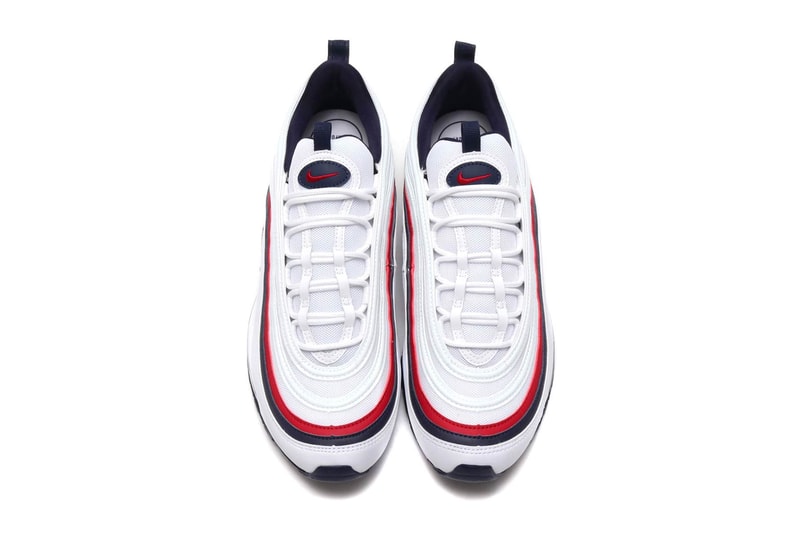 Nike Air Max 97 in "Red Crush" Sneaker White Red Womens Size Exclusive Navy Blue