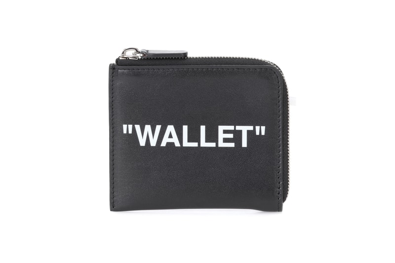 Off-White™ Black Leather Wallet Coin Pocket