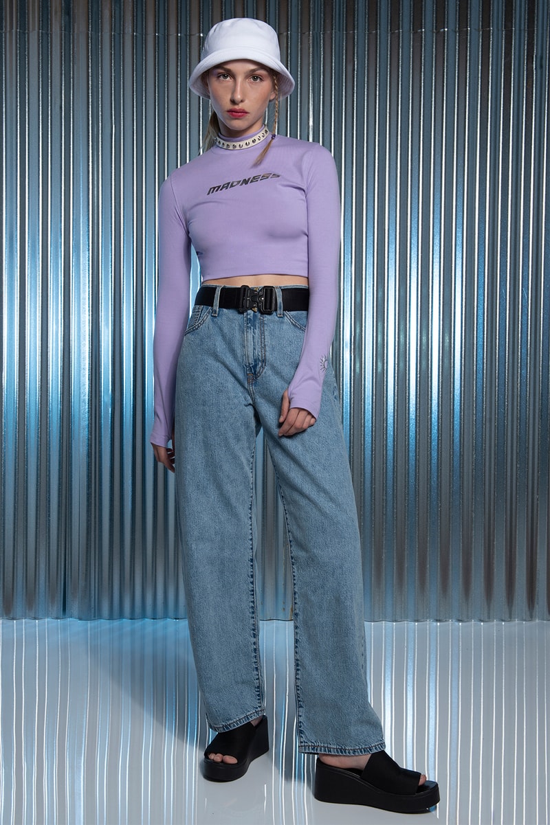 Wasted Paris Underworld Collection Lookbook Nightlife Bold Colors Tinfoil Background rave