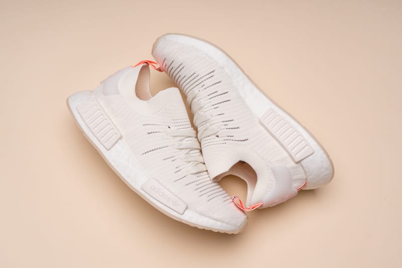 adidas' NMD_R1 STLT Primeknit Floats on Dreamy "Cloud White"