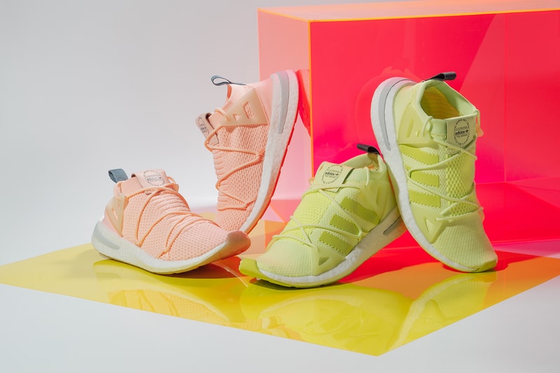 adidas originals arkyn closer look clear orange solar yellow primeknit