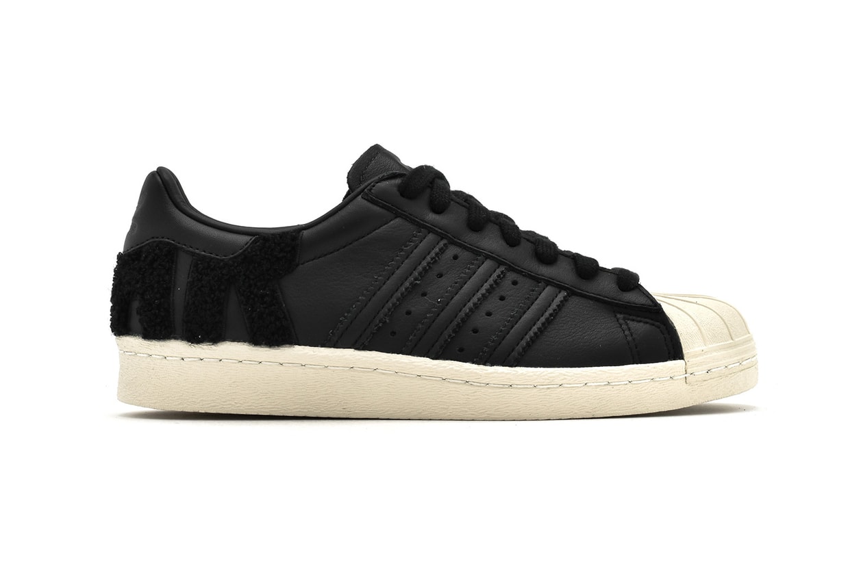 adidas Originals Superstar 80s Varsity Letters Black White