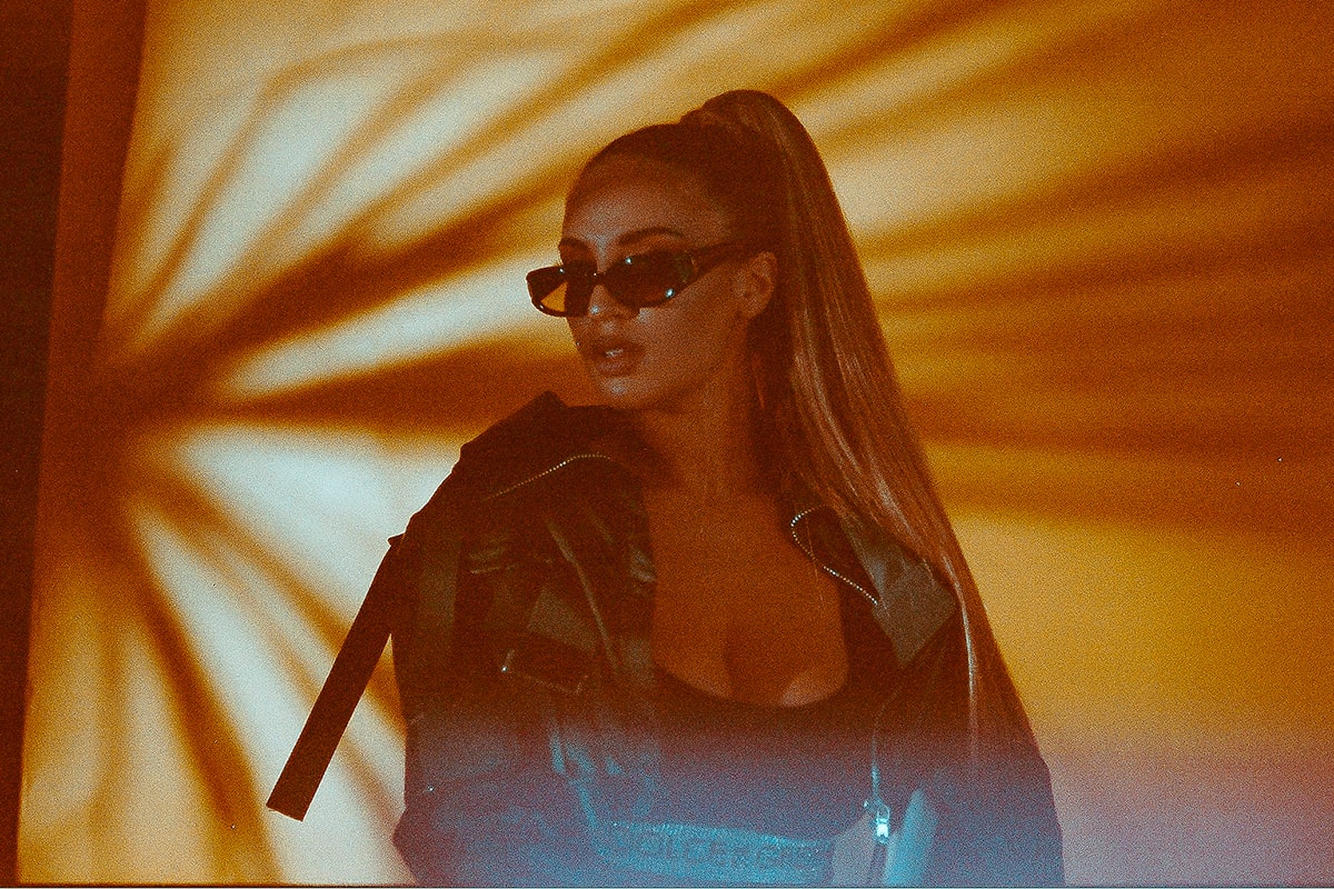 Alina Baraz The Color of You Sunglasses Ponytail Leather Jacket