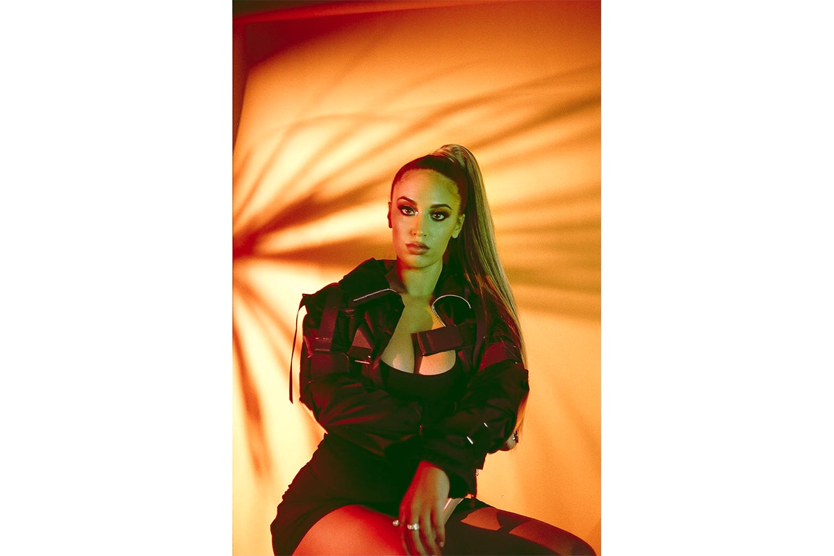 Alina Baraz The Color of You Sunglasses Ponytail Leather Jacket