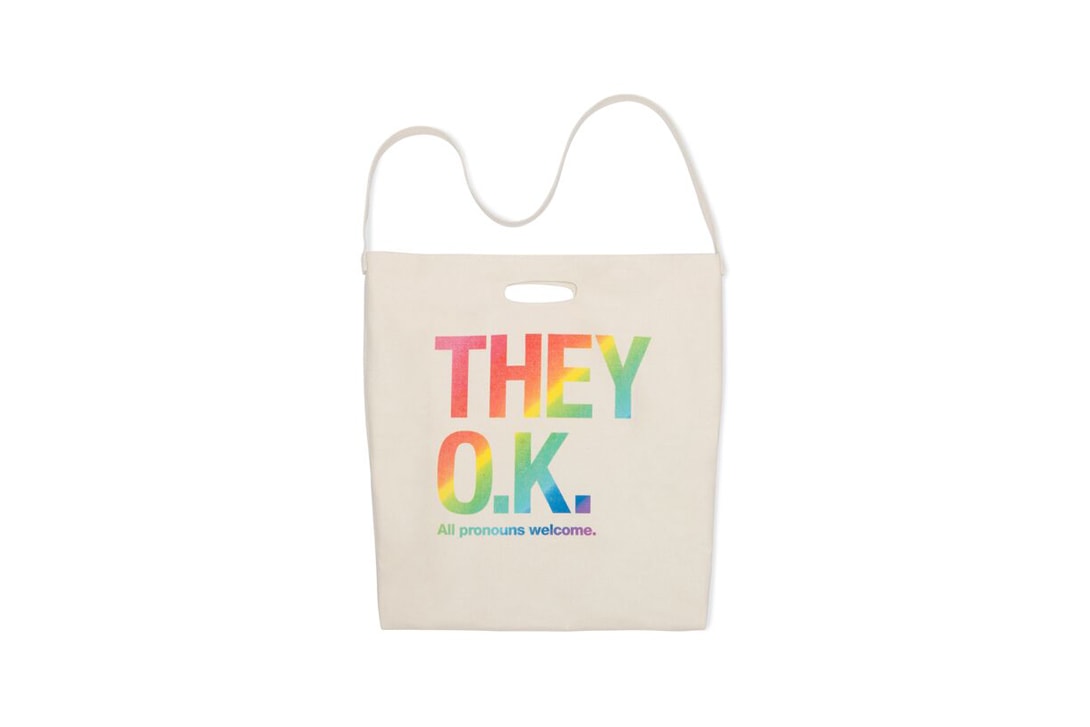 American Apparel PRIDE Capsule Collection They Okay Still Here Print 50/50 T-shirts White