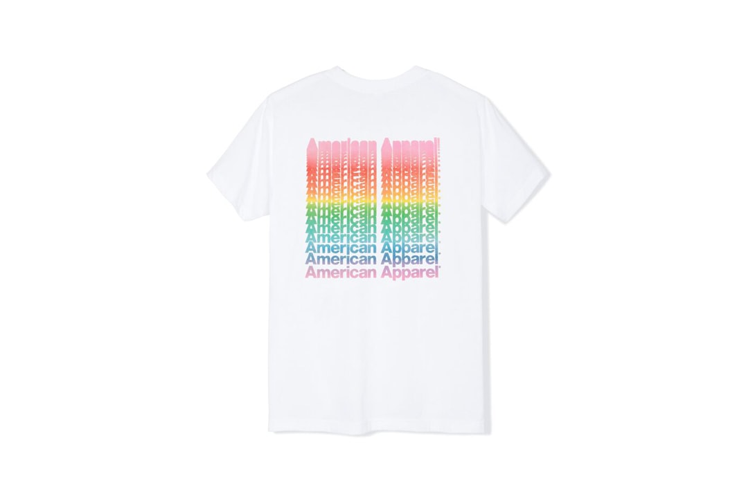 American Apparel PRIDE Capsule Collection They Okay Still Here Print 50/50 T-shirts White