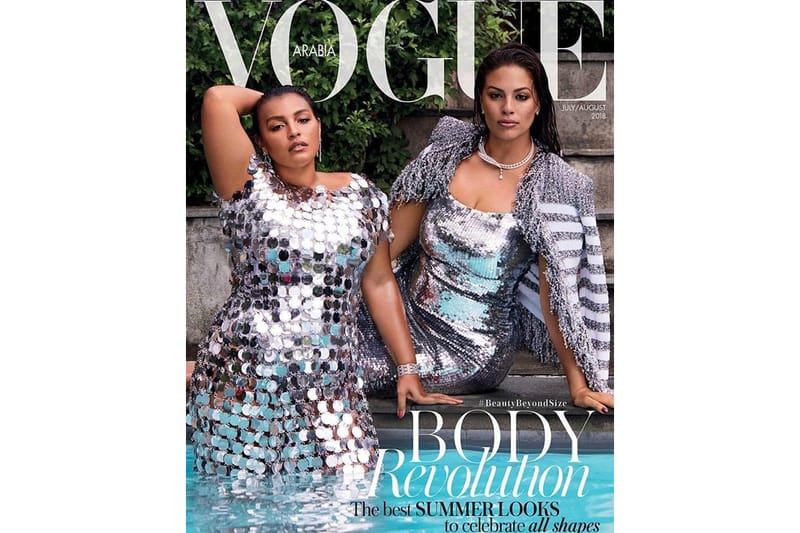 Ashley Graham & Paloma Elsesser Stun on the August Cover of 'Vogue Arabia'