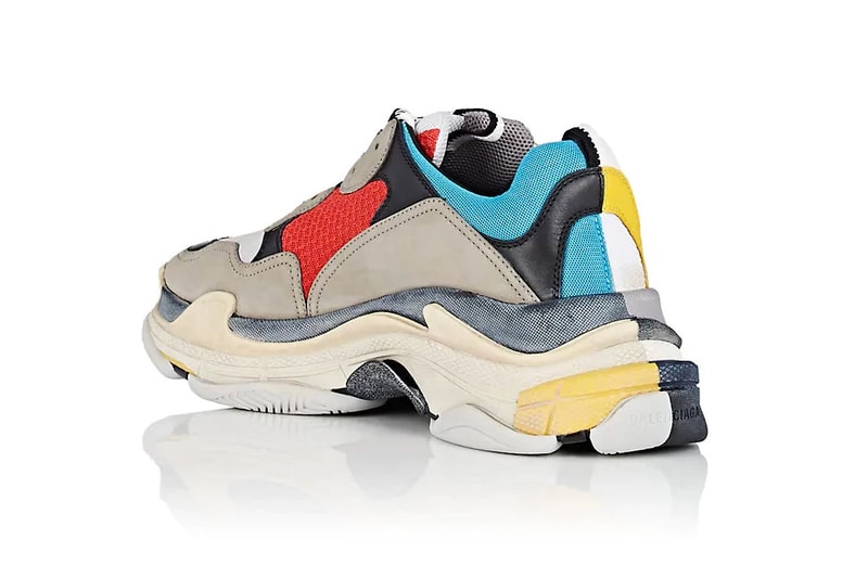Balenciaga Triple S Sneaker Half Half Colorway Chunky Dad Shoe Demna Gvasalia