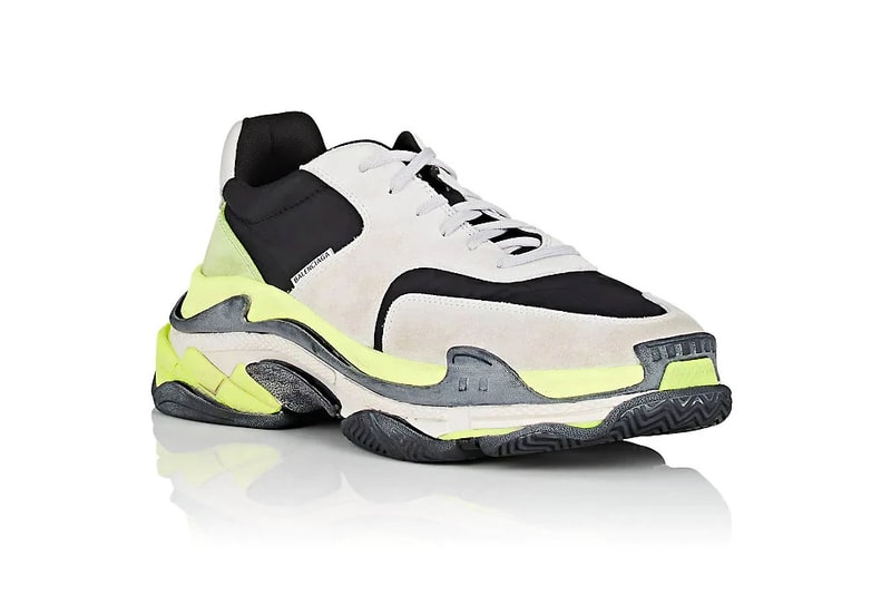 Balenciaga Triple S Sneaker Half Half Colorway Chunky Dad Shoe Demna Gvasalia