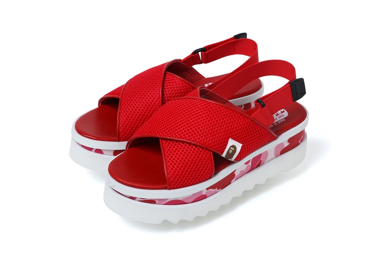 bape spring summer ss18 collection a bathing ape abc camo flatform sandals skirts