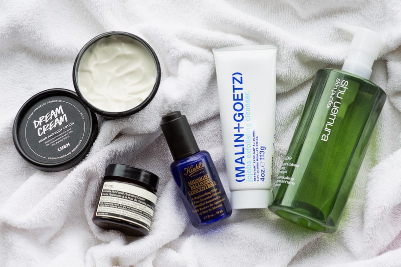 Nighttime Evening Skincare Products Beauty Kiehl's Malin Goetz Aesop Lush Cosmetics Shu Uemura