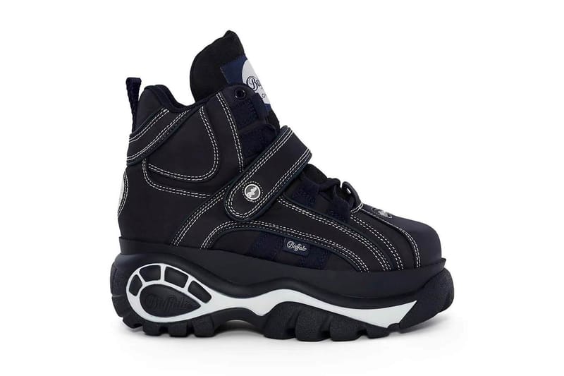 Buffalo London Debuts Its Chunky, Spice Girl Sneakers in Navy Blue