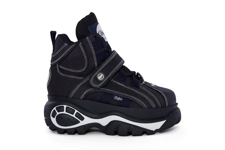 Buffalo London Debuts Its Chunky, Spice Girl Sneakers in Navy Blue