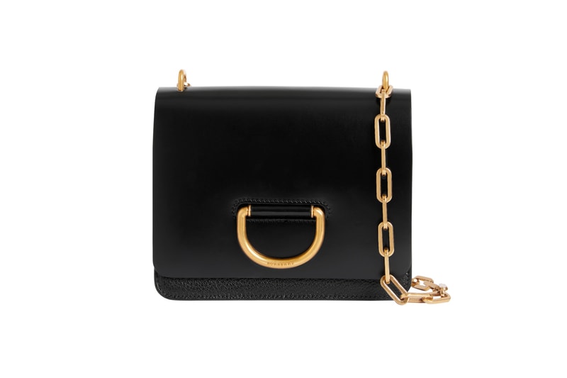 Burberry D-Ring Bag Check Print Black