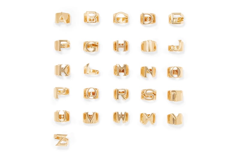 Spell It out With Chloé's Gold-Tone Alphabet Rings