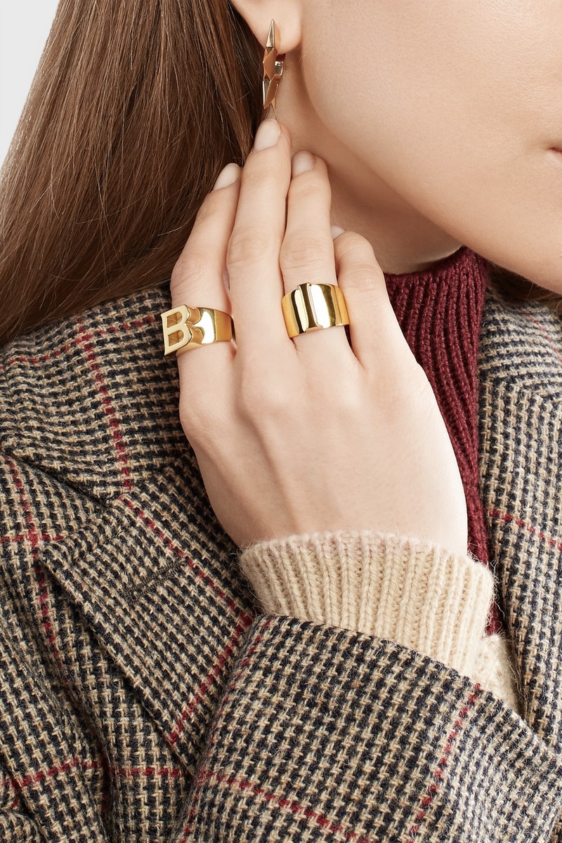 Chloé Gold Alphabet Initial Rings