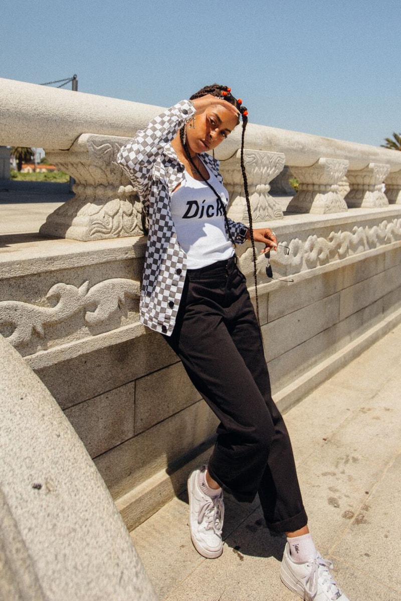 Depop x Dickies Girls Capsule Collection Lookbook Solid Logo Tank White
