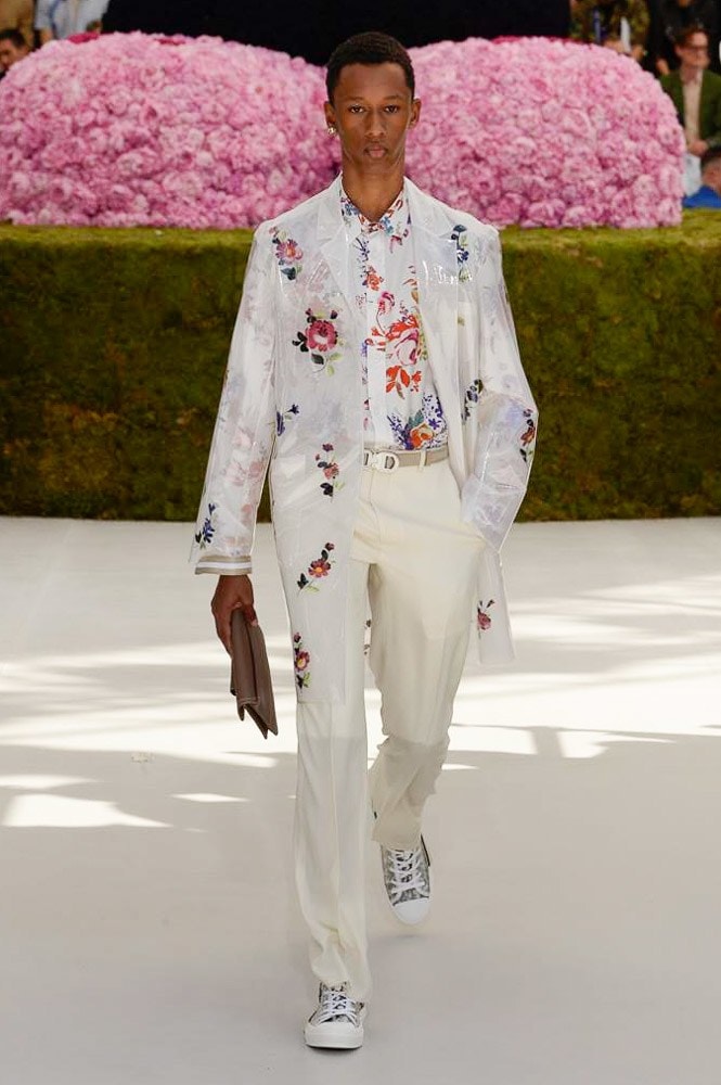 Dior Homme Spring Summer 2019 Runway Show Paris Fashion Week Men's Kim Jones Yoon Ahn Kaws Floral Shirt