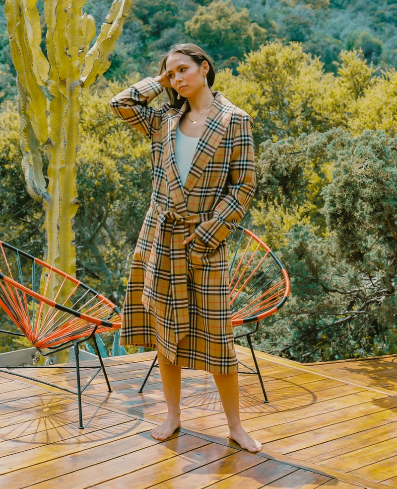 Emily Oberg SSENSE Interview Editorial Burberry Coat
