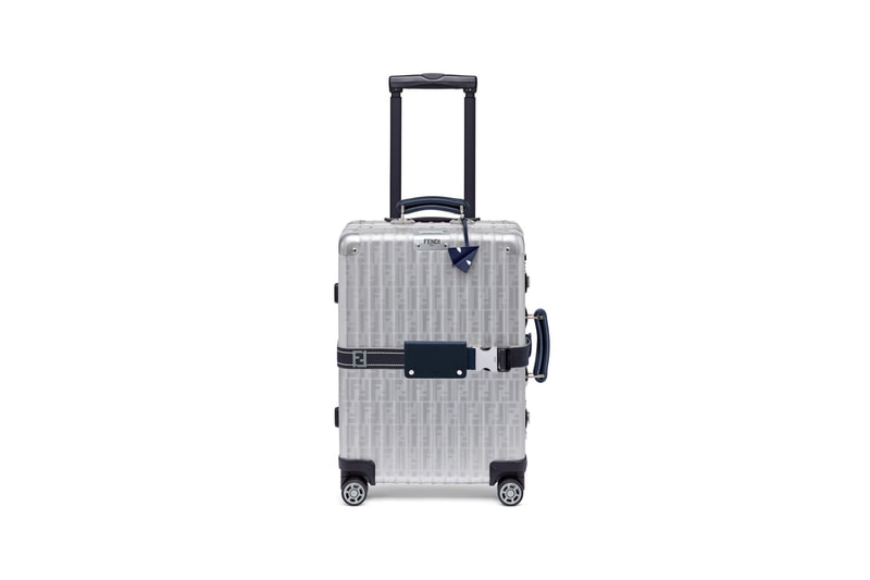 RIMOWA x Fendi Collaboration Aluminum Suitcase Blue